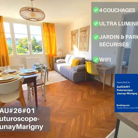 Apartment Moulin#1-yellow'appart - Futuroscope-jardin & Parking *